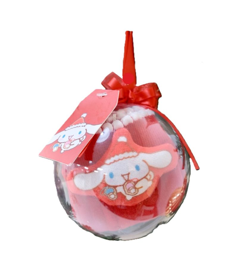 Sanrio Cinnamoroll Christmas Crew Socks Tree Decoration Bauble UK Size 4.5-6.5
