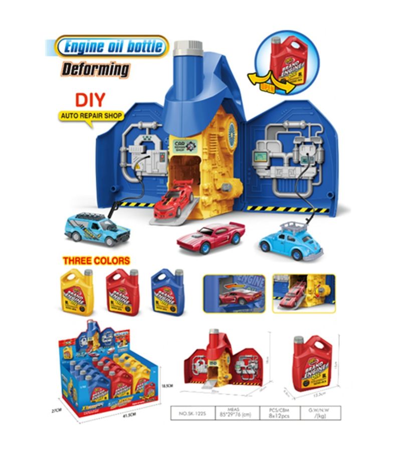MINISO Lifelike Parking Lot Fuel Can Car Set (Assorted Characters)