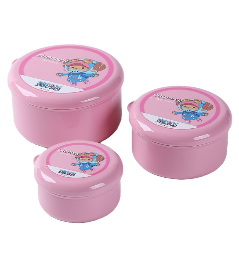 One Piece Classic Collection Chopper 3 Piece Food Container Set