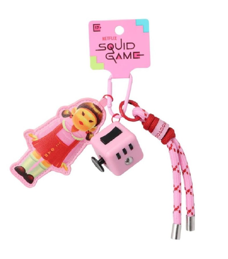 Squid Game Collection Stress Toy Pendant Pink