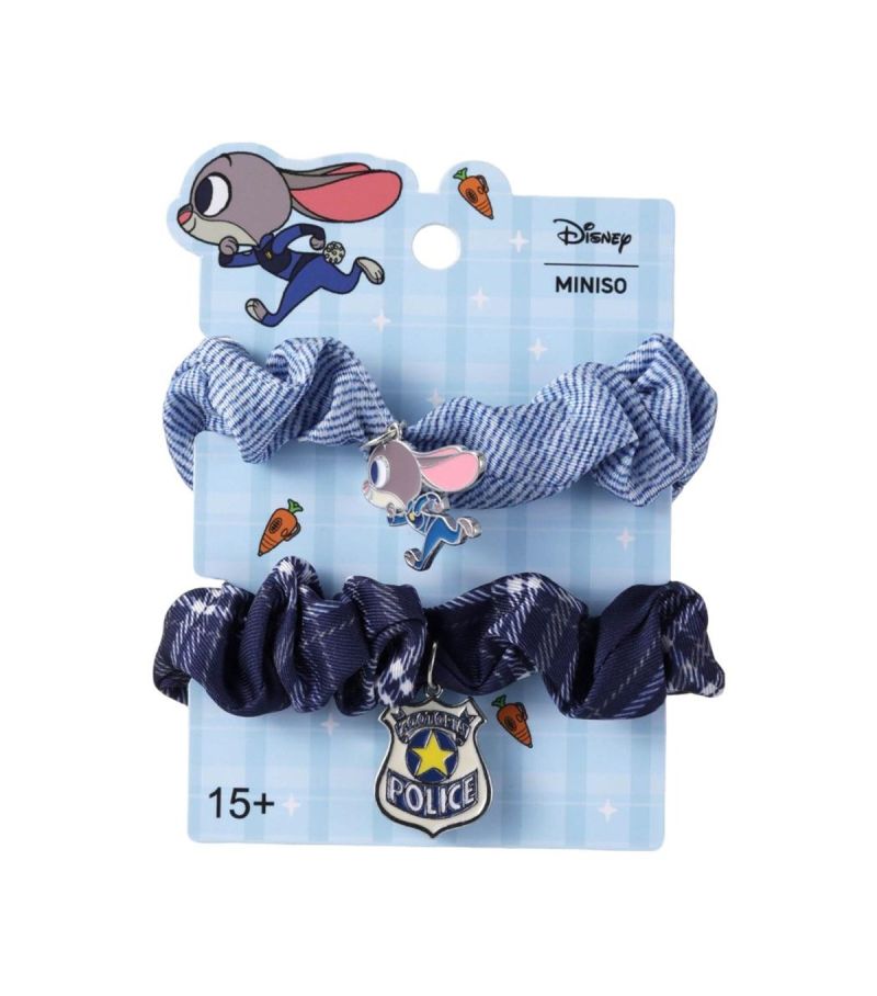 Disney Zootropolis 2 Judy Hopps Police Officer Scrunchie Hair Ties Pack Of 2