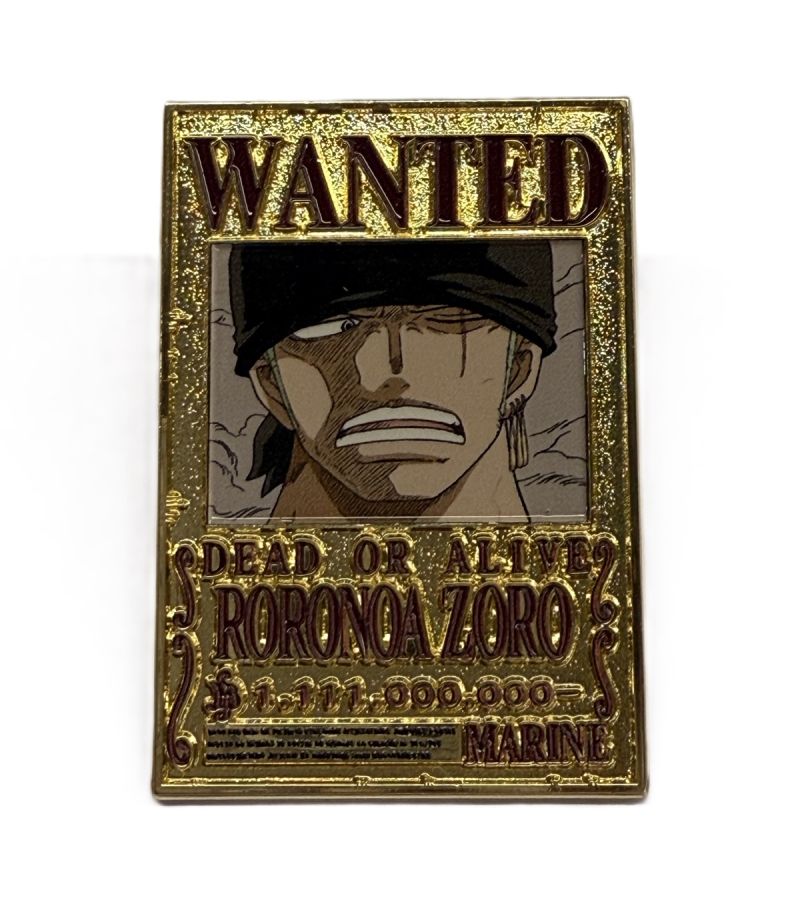 One Piece Classic Collection Zoro Wanted Poster Metal Fridge Magnet