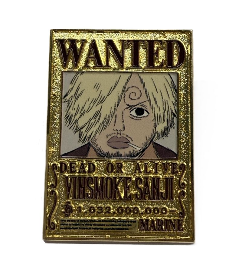 One Piece Classic Collection Sanji Wanted Poster Metal Fridge Magnet