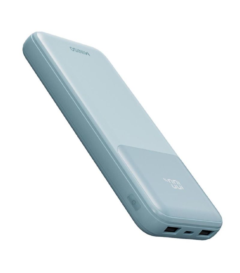 MINISO 9000mAh Blue Built In Dual Cable Power Bank