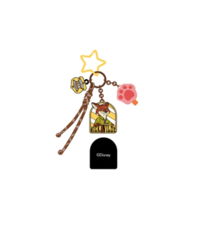 Disney Zootropolis Nick Wilde Alloy Light Up Keychain