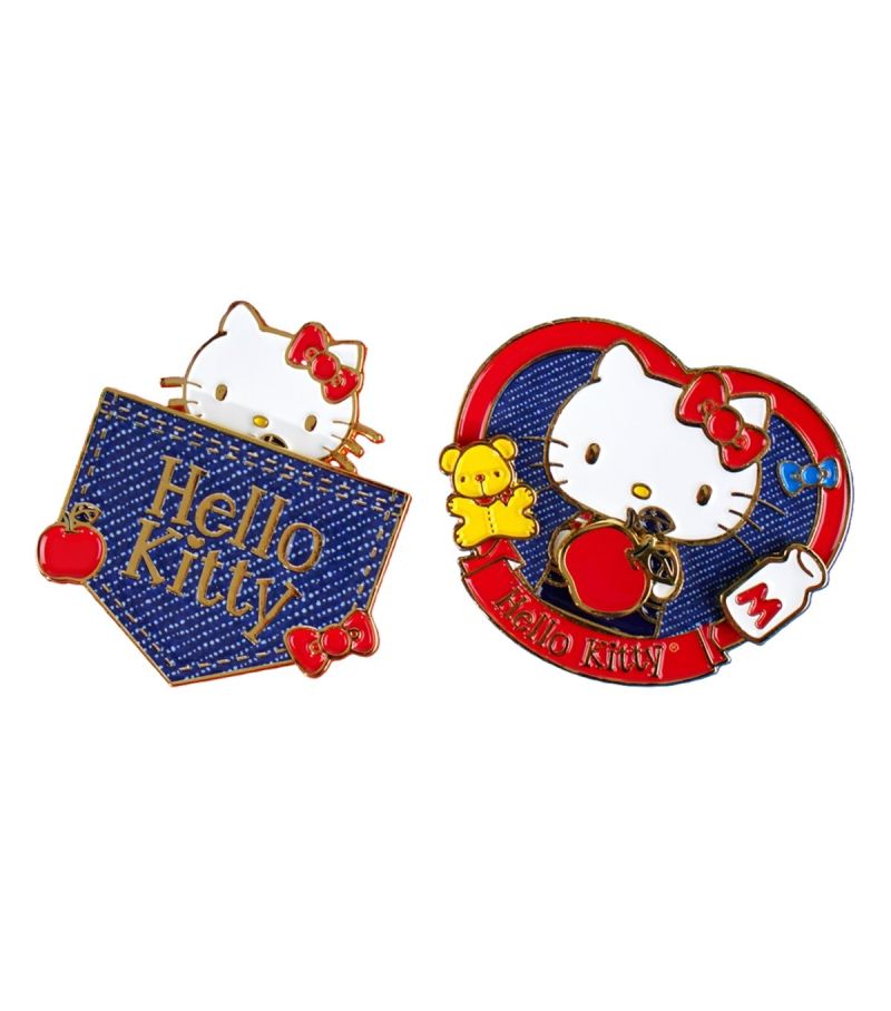 Sanrio Hello Kitty & Friends Classic Collection Denim Metal Badge Fridge Magnet (Assorted Characters)