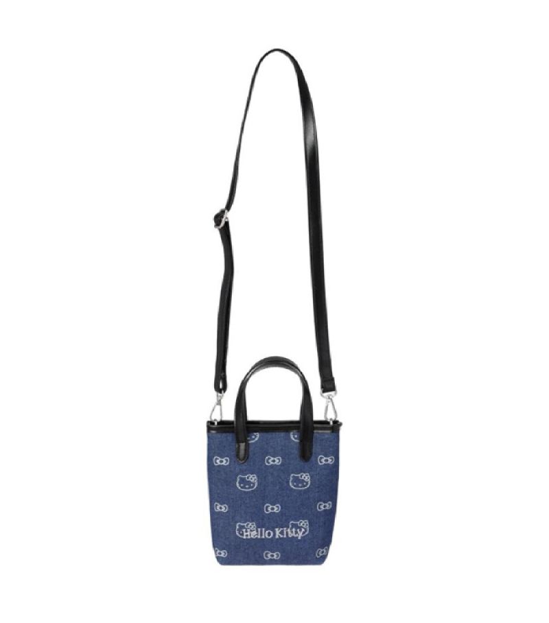 Sanrio Hello Kitty & Friends Classic Collection Denim Handheld Crossbody Bag