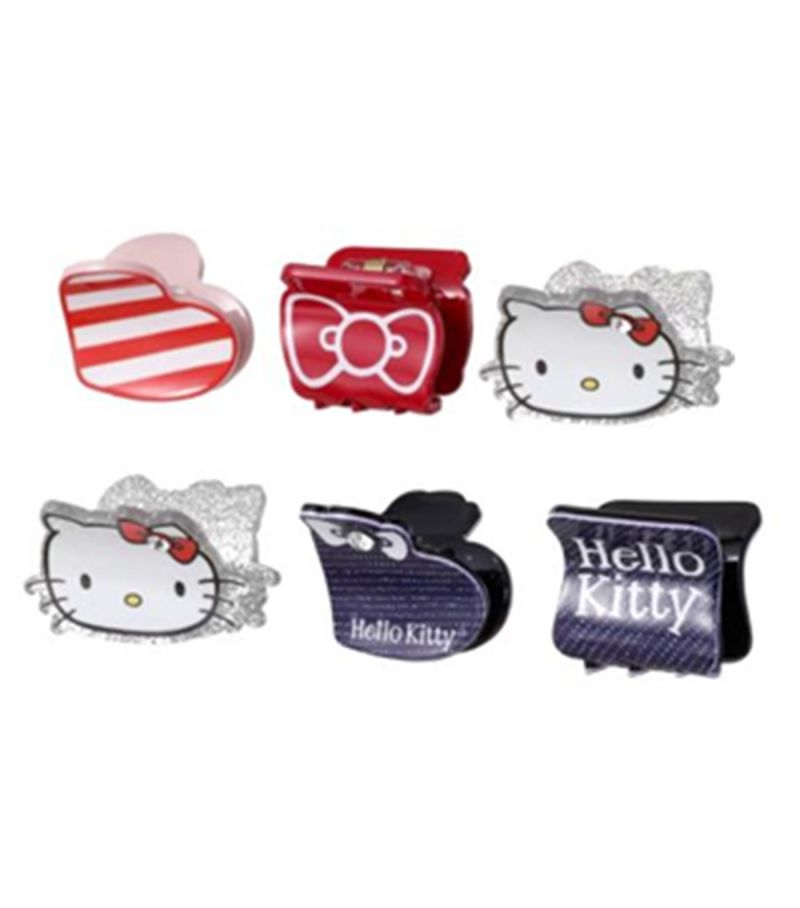 Sanrio Hello Kitty & Friends Classic Collection Denim Pack Of 6 Small Claw Clips