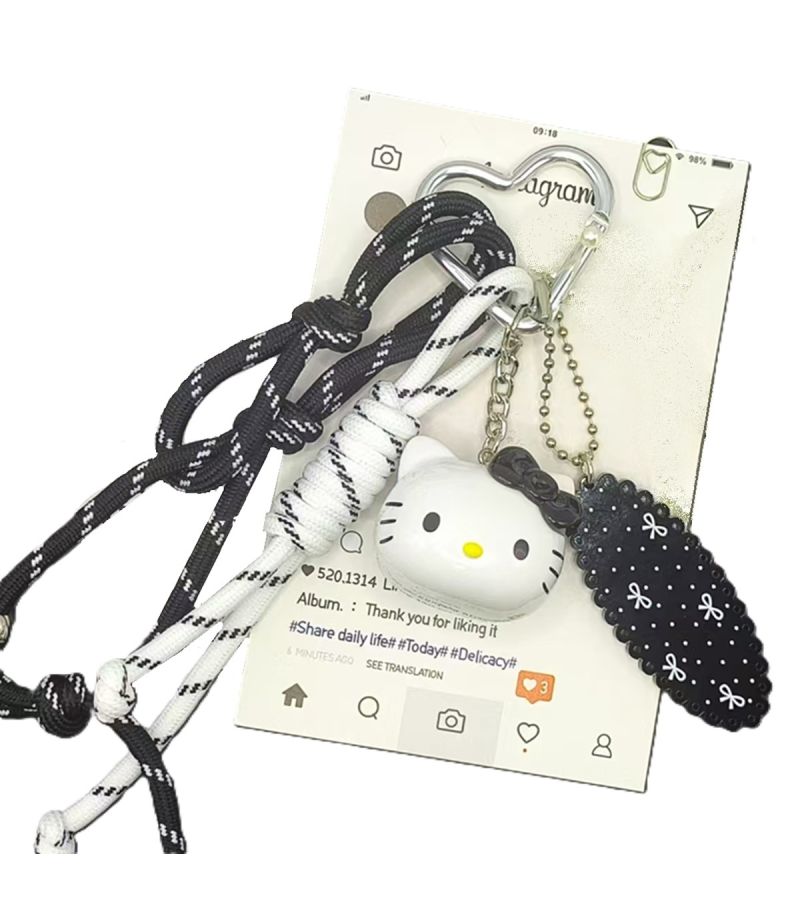 Sanrio Hello Kitty & Friends Hello Kitty Black & White Cute Face Pendant