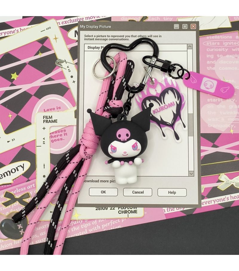 Sanrio Hello Kitty & Friends Kuromi Magic Party Collection Flame Keychain