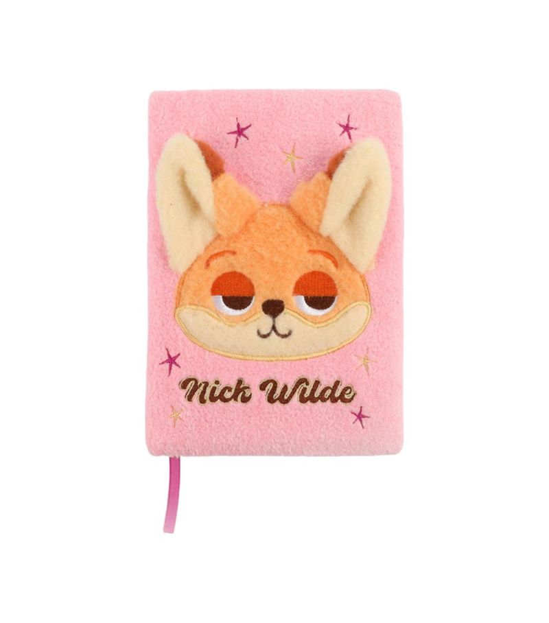 Disney Zootropolis 2 Nick Wilde A5 3D Plush 80 Page Notebook