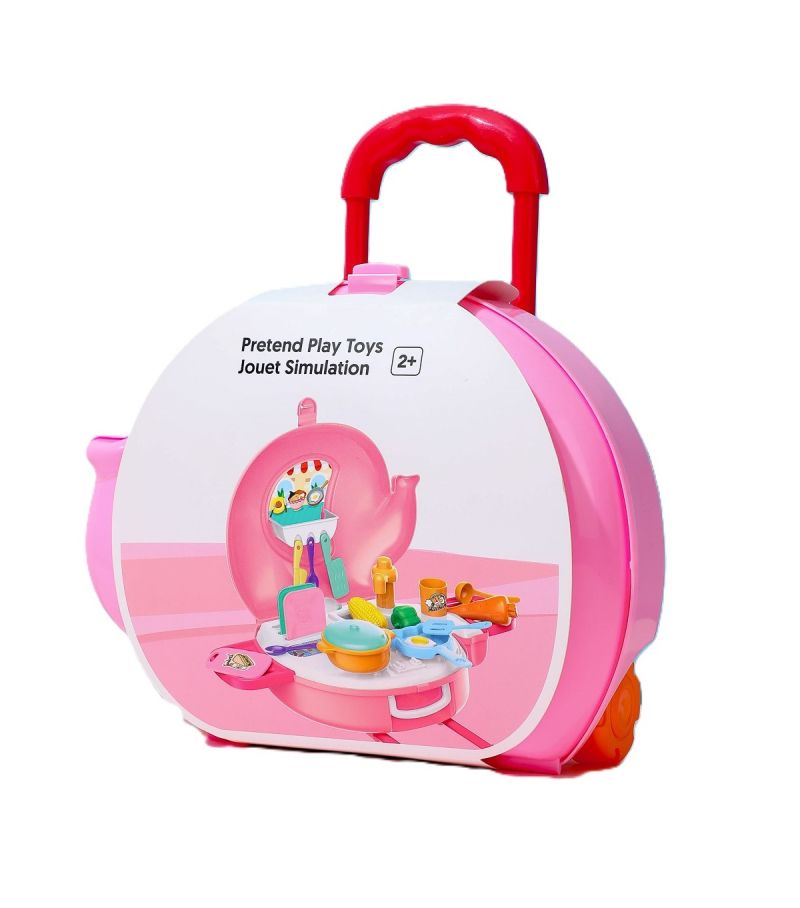 Pretend Play Toys - Pink Kitchen Set