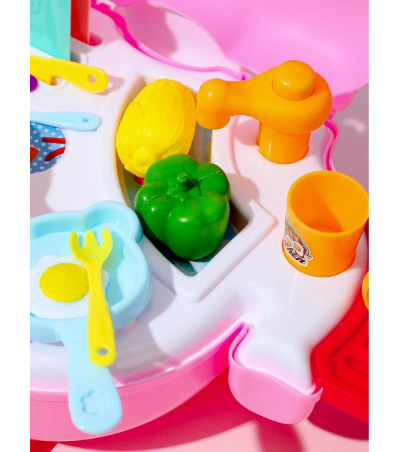 Pretend Play Toys - Pink Kitchen Set