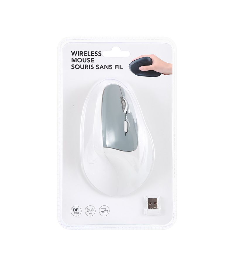 MINISO Ergonomic White Wireless Mouse