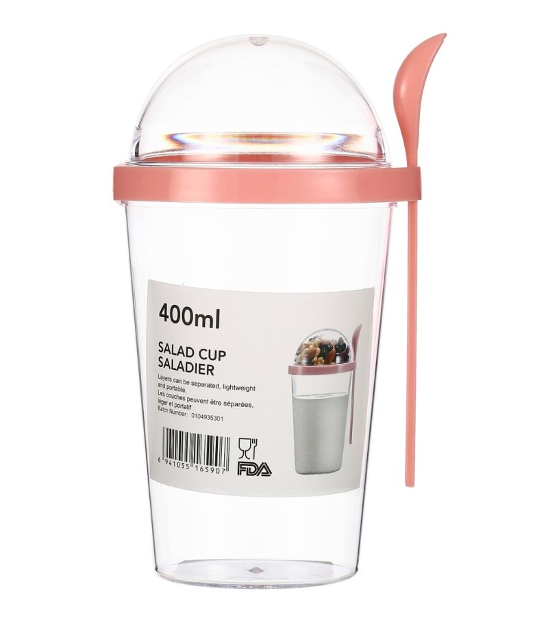 MINISO Pink Salad Cup 400ml