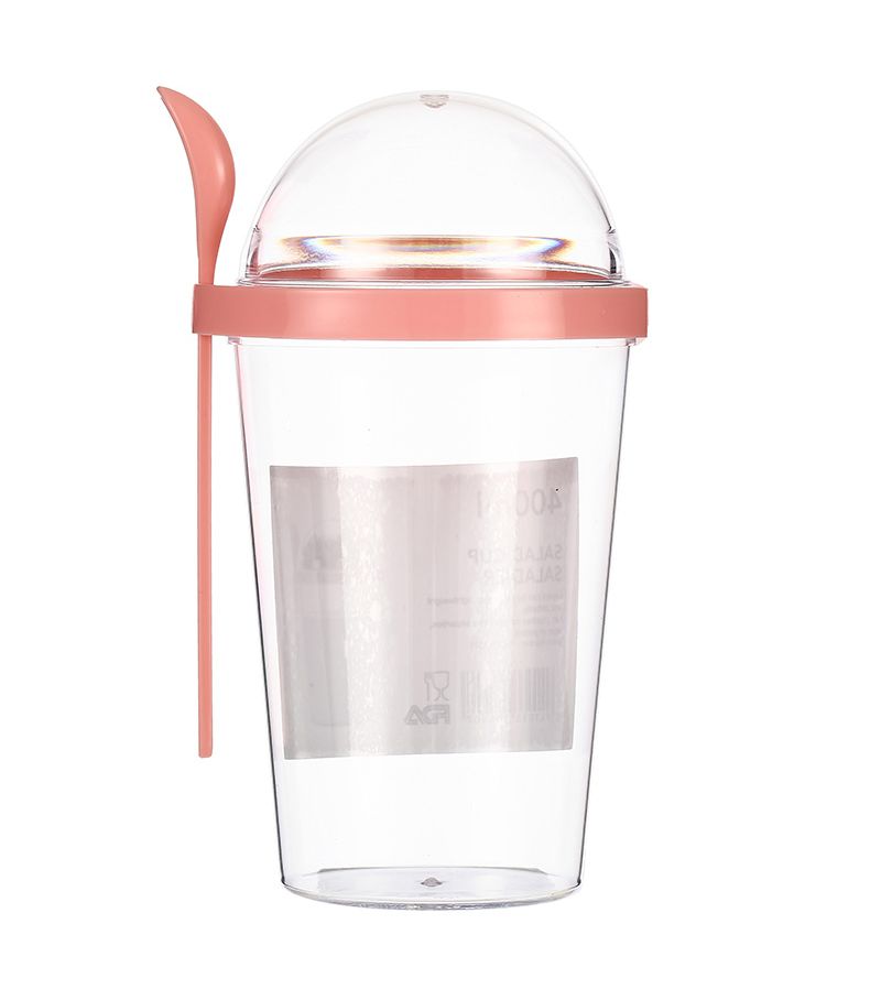 MINISO Pink Salad Cup 400ml