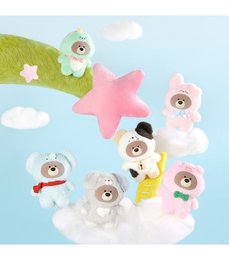 MINISO Gift Bear In The Forest Vinyl Plush Pendant Surprise Blind Box