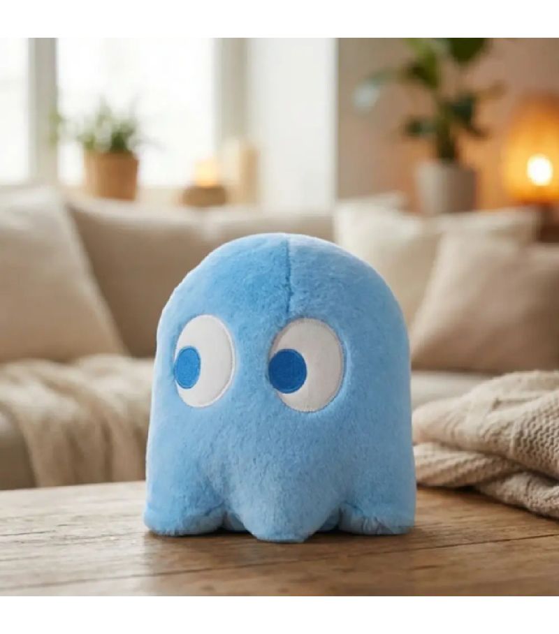 Pacman Inky 8 Inch Plush Soft Toy