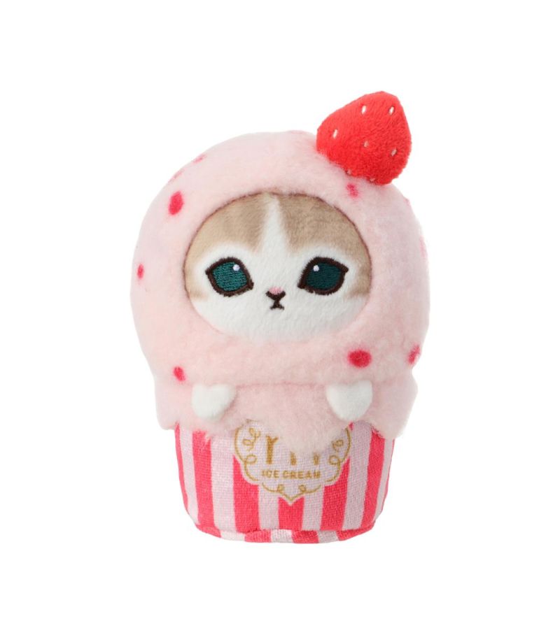 Mofusand Ice Cream Collection Pink Plush Desktop Ornament