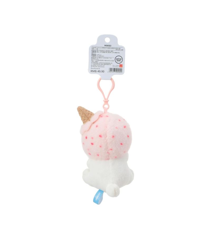 Mofusand Ice Cream Collection Pink Hat Plush Pendant