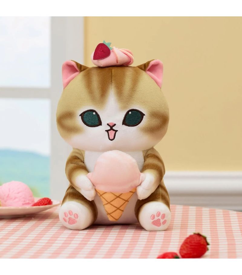 Mofusand Ice Cream Collection Pink Ice Cream Small Plush Soft Toy