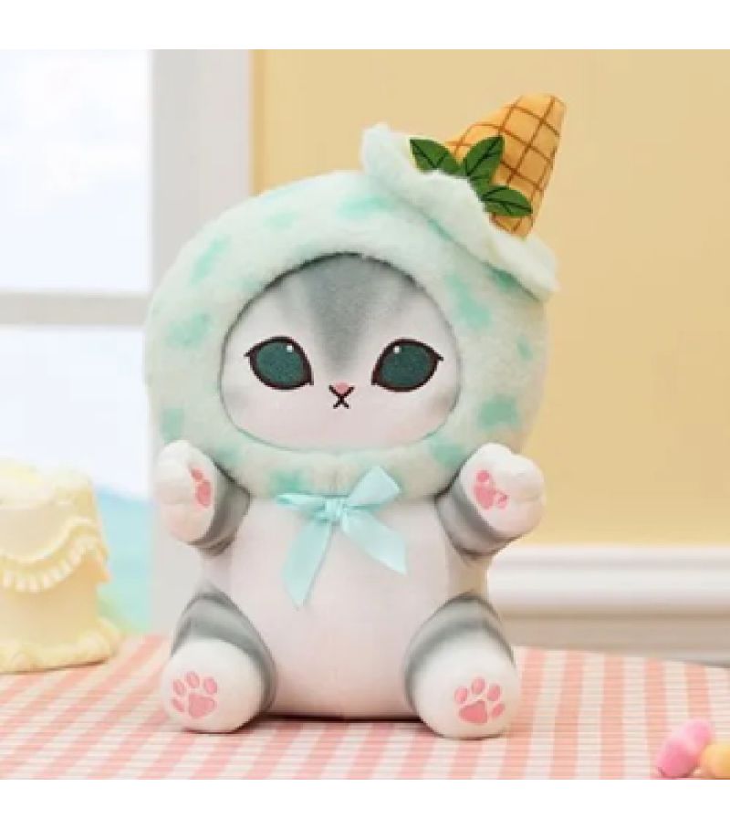 Mofusand Ice Cream Collection Green Hat Small Plush Soft Toy
