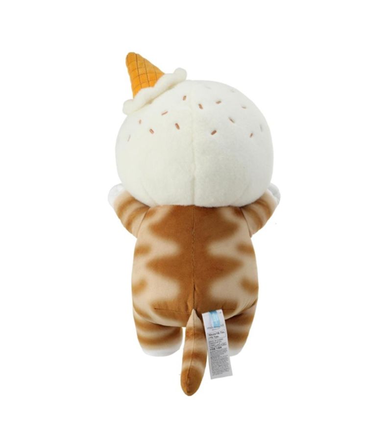 Mofusand Ice Cream Collection Yellow Hat Big Plush Soft Toy