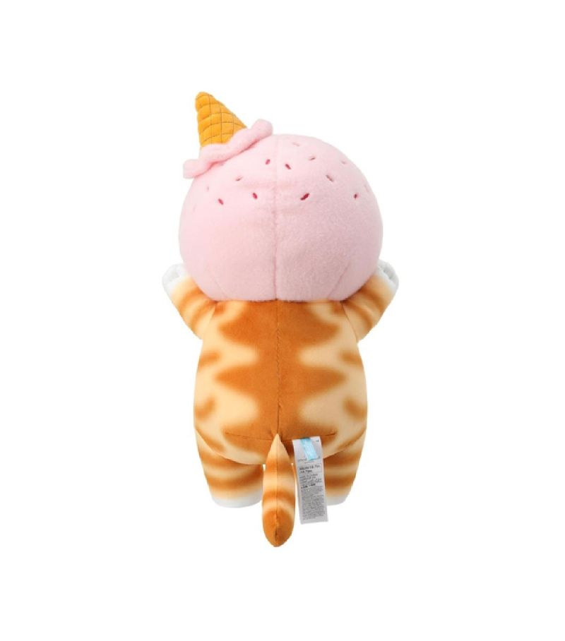 Mofusand Ice Cream Collection Pink Hat Big Plush Soft Toy