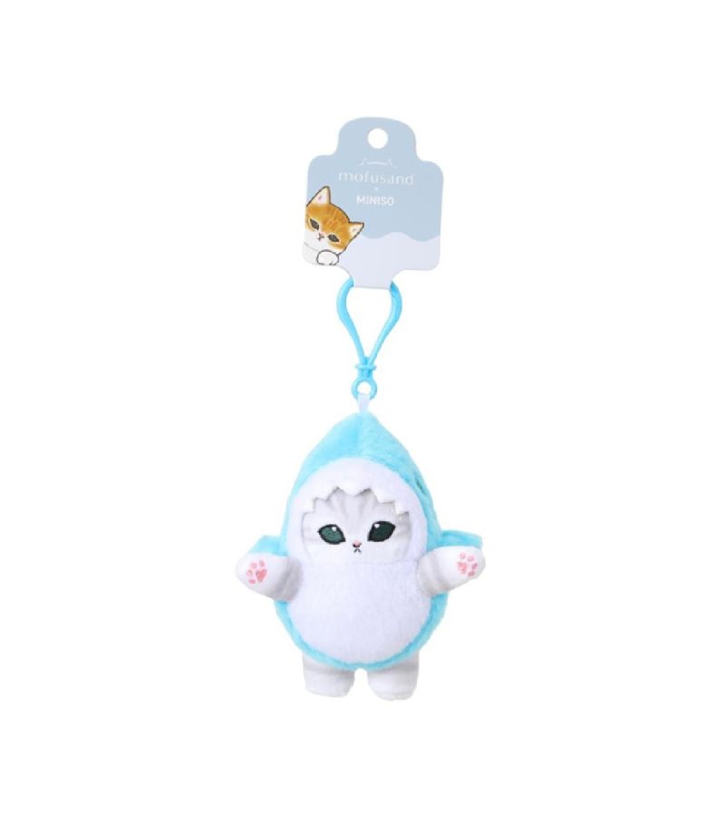Mofusand Ice Cream Collection Blue Hat Plush Pendant