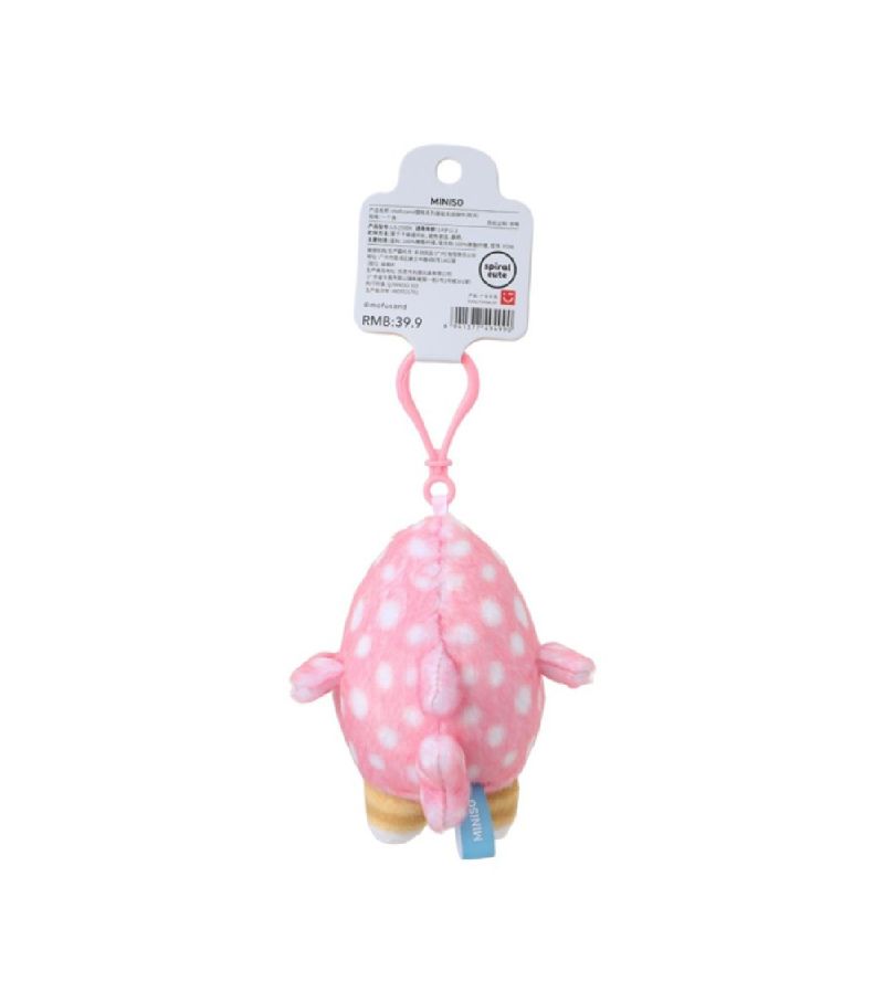 Mofusand Ice Cream Collection Pink Spot Shark Plush Pendant