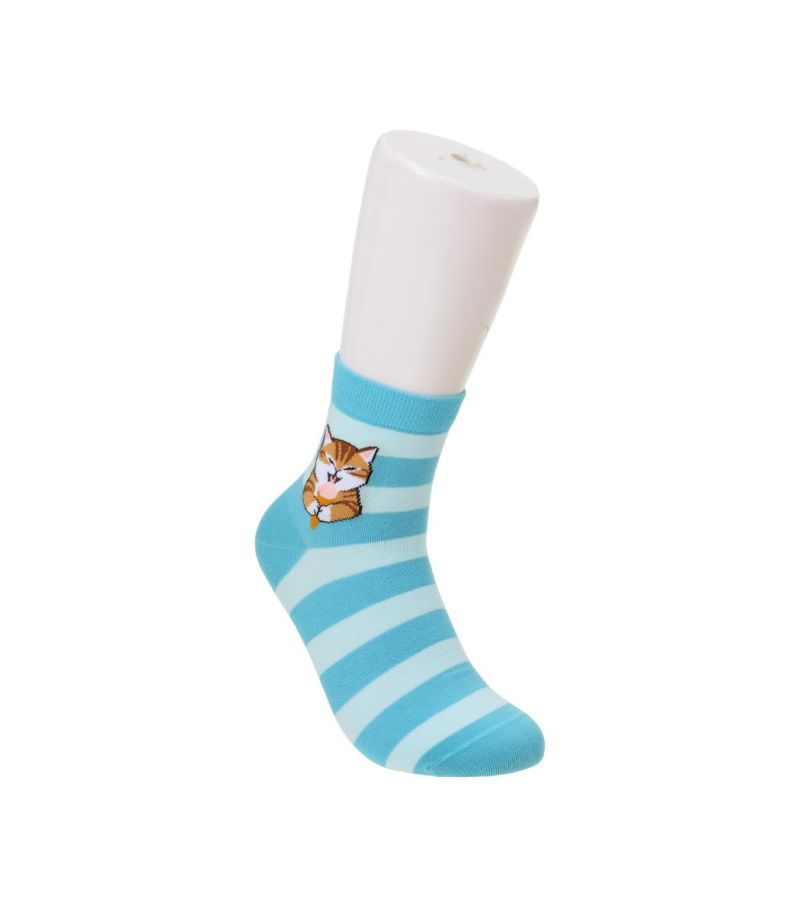 Mofusand Ice Cream Series Blue Socks