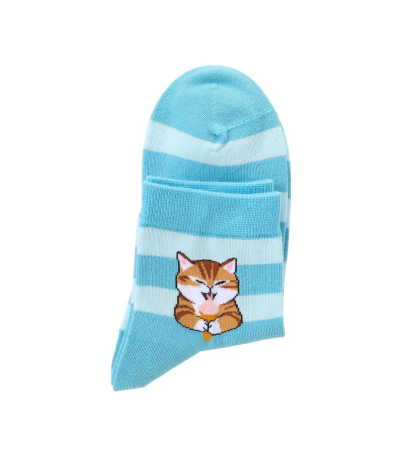 Mofusand Ice Cream Series Blue Socks