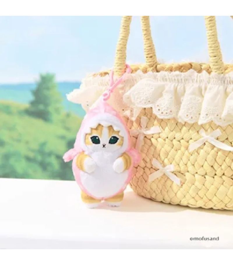 Mofusand Ice Cream Collection Pink Spot Shark Plush Pendant