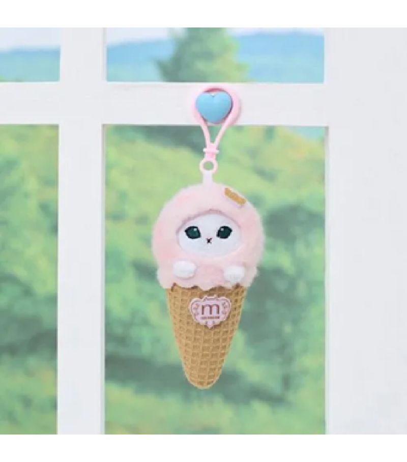 Mofusand Ice Cream Collection Pink Ice Cream Plush Pendant