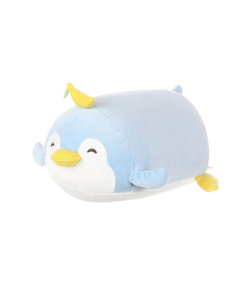 Mini Family PenPen Lying Penguin Banana Plush Soft Toy