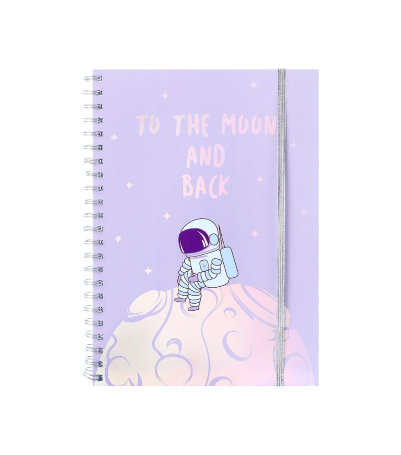 To the Moon & Back A4 Wirebound Notebook