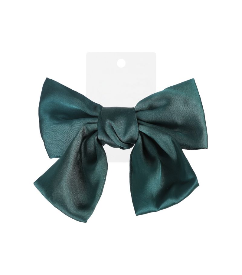 MINISO Ribbon Bow Green Hair Clip 