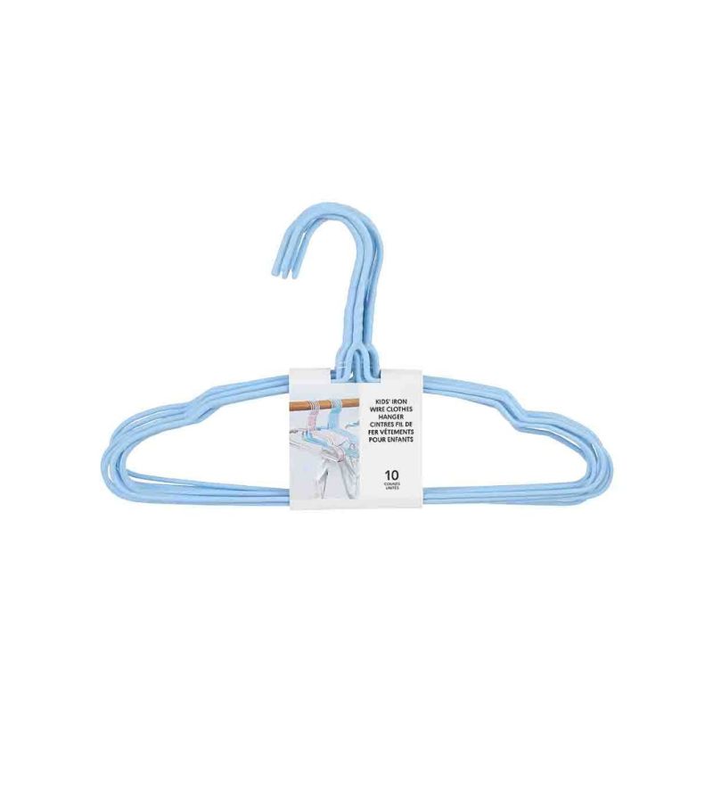 MINISO Blue Kids Clothes Hanger 10 Pack