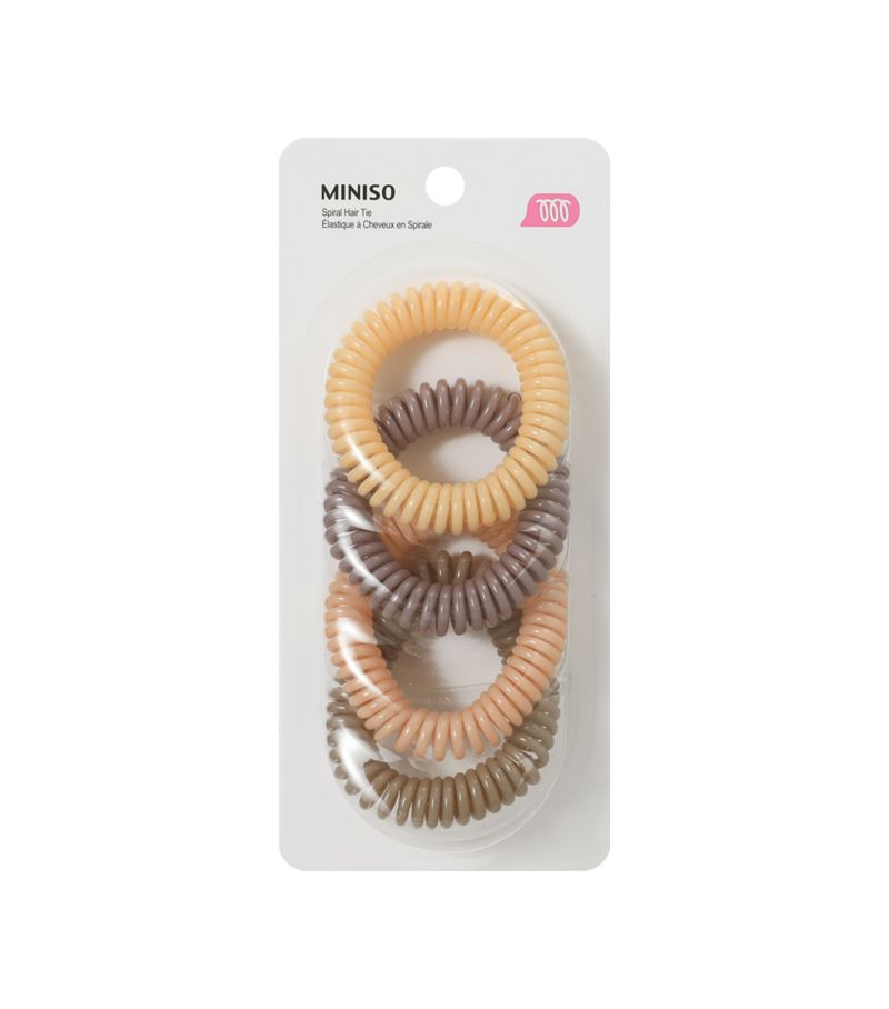 MINISO Set of 4 Spiral Hair Ties