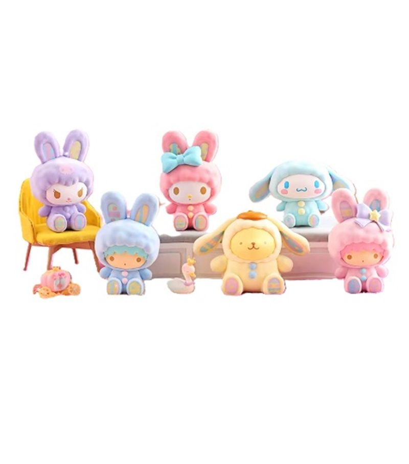 Sanrio Characters Rabbit Series Flock Blind Box Figure
