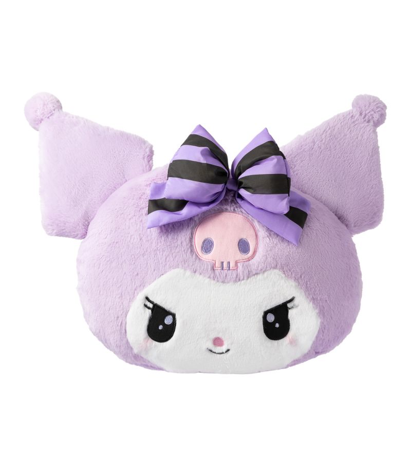 Sanrio Hello Kitty & Friends Kuromi Purple 40cm Head Shaped Pillow