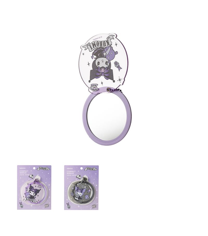 Sanrio Hello Kitty & Friends Kuromi Series Acrylic Rotatory Portable Mirror (Assorted)