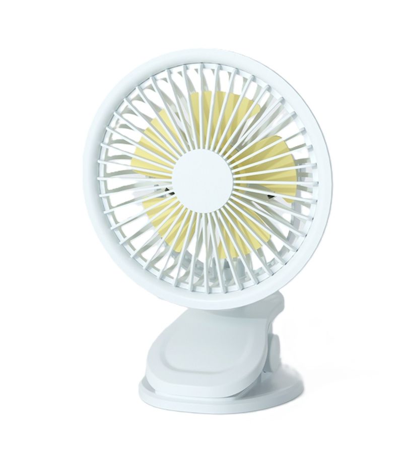 MINISO 1200mAh White Mini Clip On Desk Fan