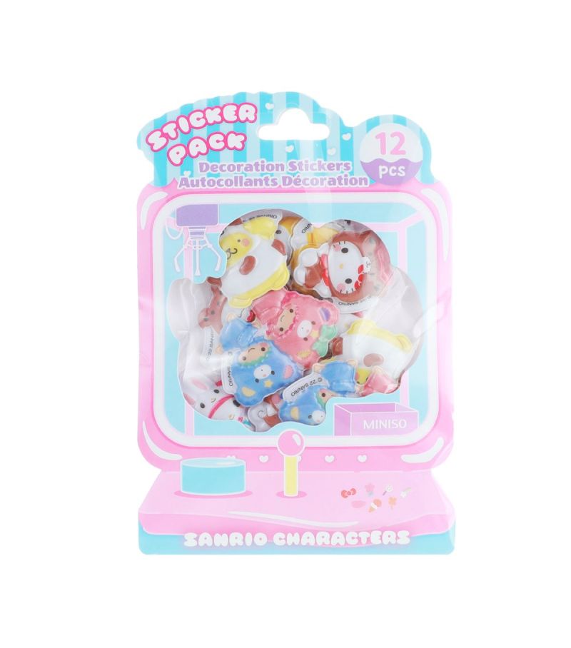 Sanrio Characters Childhood Collection Pack Of 12 Stickers