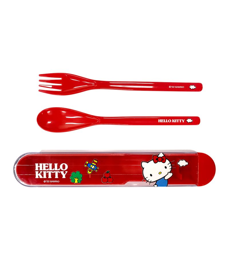 Sanrio Hello Kitty Plastic Fork & Spoon Set