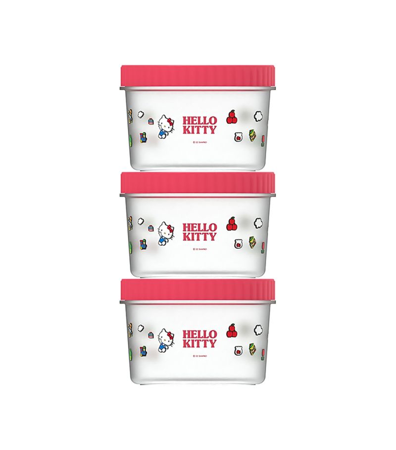 Sanrio Hello Kitty & Friends Food Storage Containers 3 Piece Set