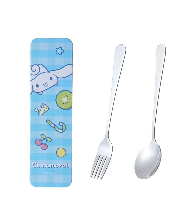 Sanrio Cinnamoroll Interesting Adventure Flatware Fork & Spoon Set