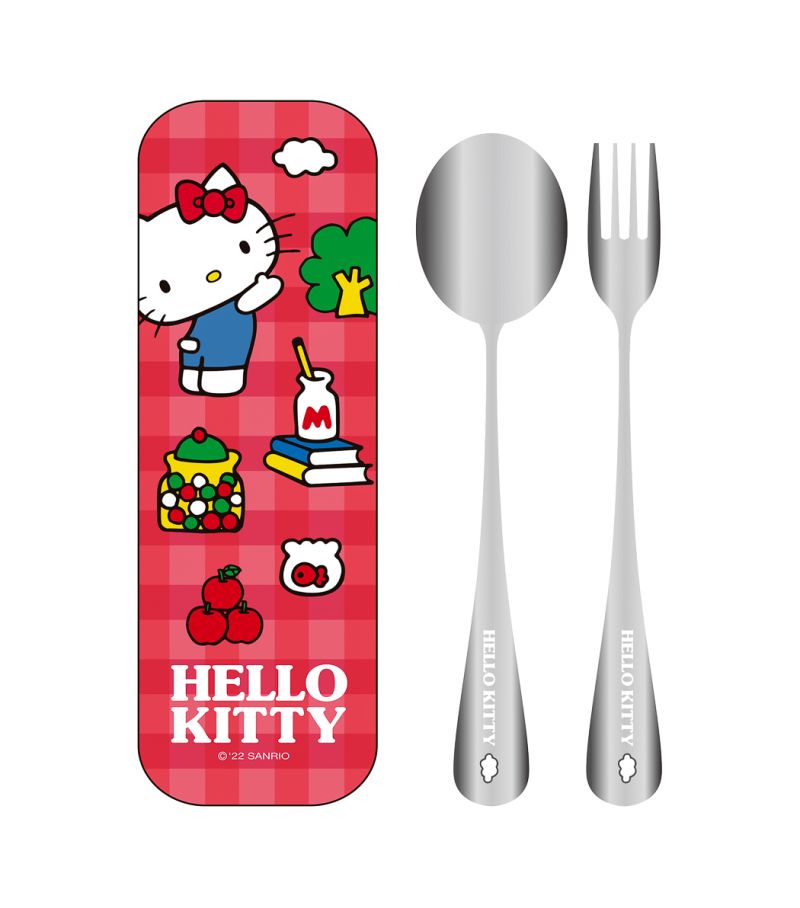 Sanrio Characters Hello Kitty Adventure Series Flatware Spoon & Fork Set
