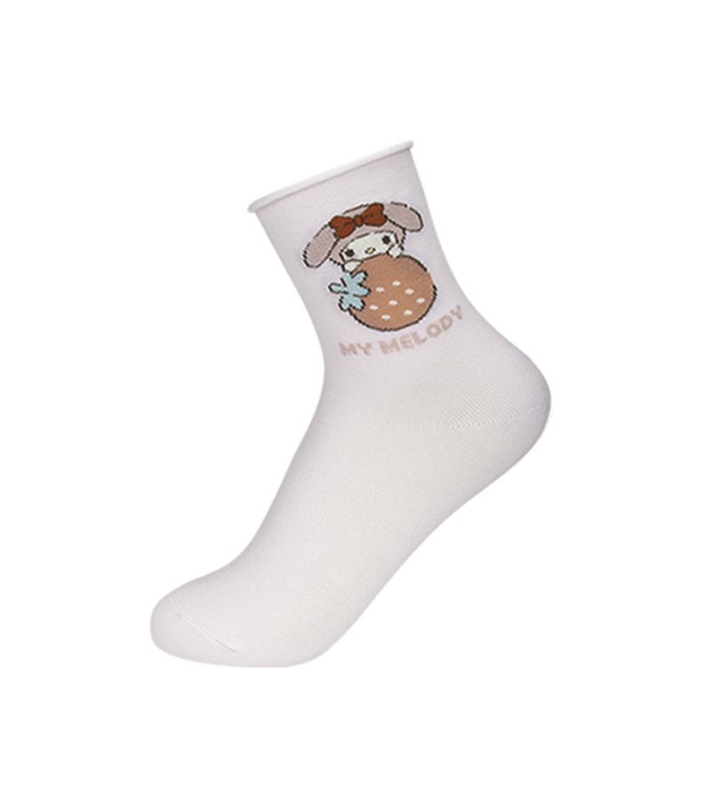 Sanrio My Melody Strawberry Kids Socks 2 Pairs Size 9-12 Years