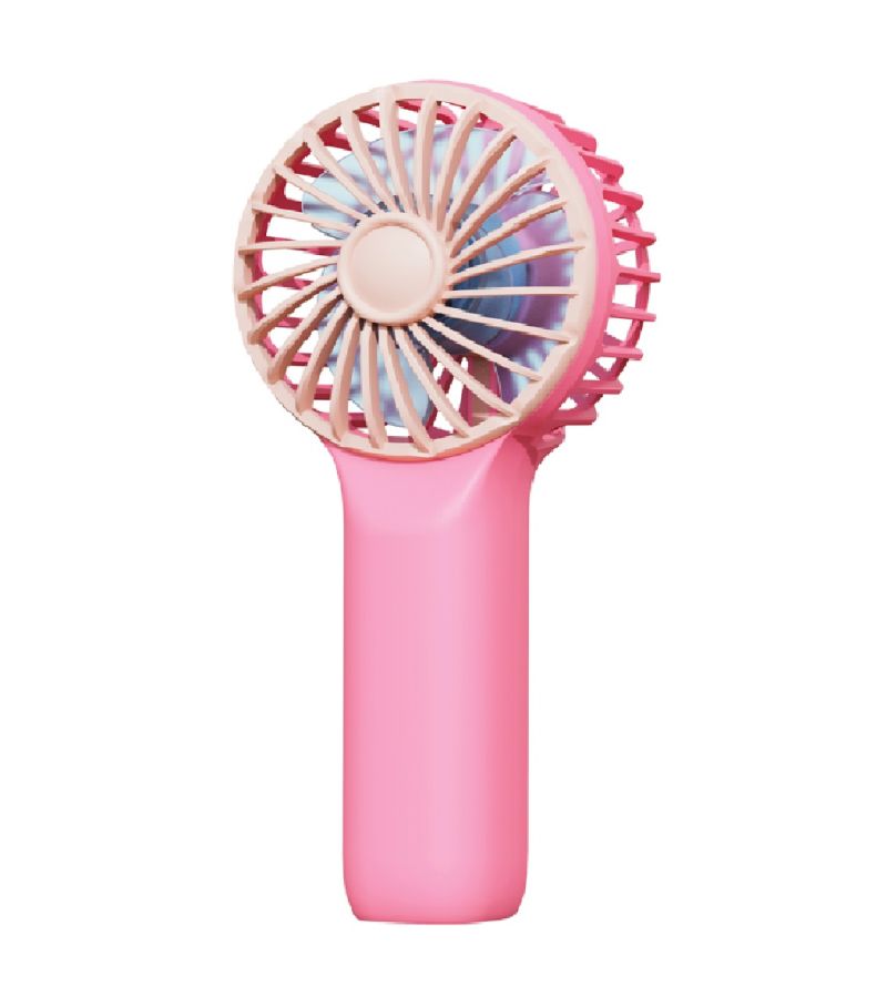 Contrast Colour Series Handheld Fan Dark Pink